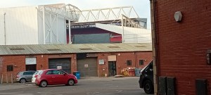 A photo of Ashton Gate Stadium in Bristol.